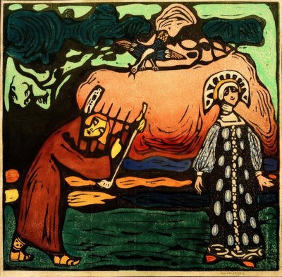 Dulcimer Player by Wassily Kandinsky